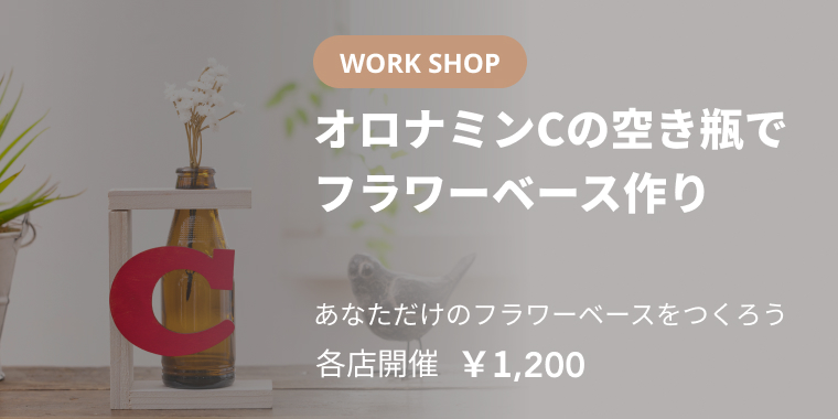 オロナミンCの空き瓶でつくるフラワーベース